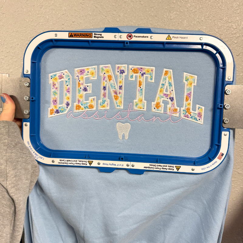 Applique Dental Assistant – Pixel and Thread by Ainsley