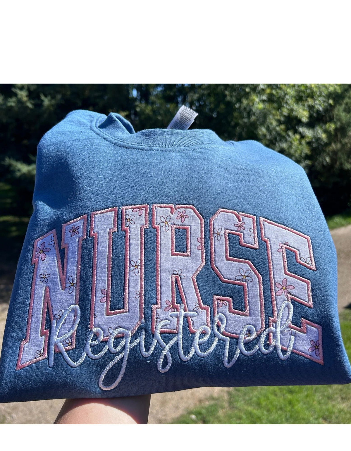 Applique Registered Nurse Crewneck