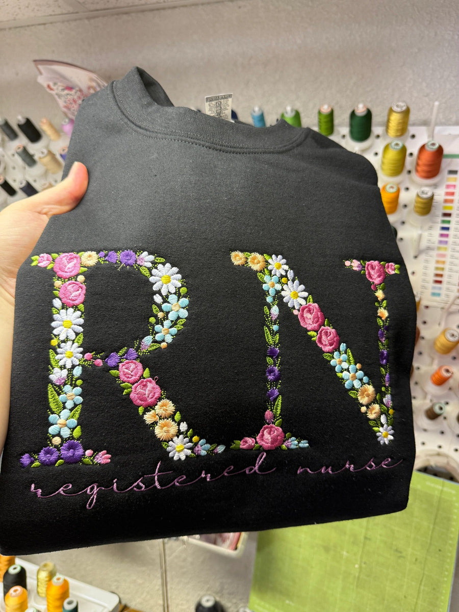 Floral Large RN Crewneck